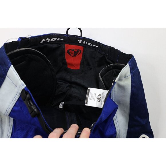 Vintage Thor Motocross Mens 34 Distressed Padded Moto Bike Racing Joggers Pants - Picture 7 of 11
